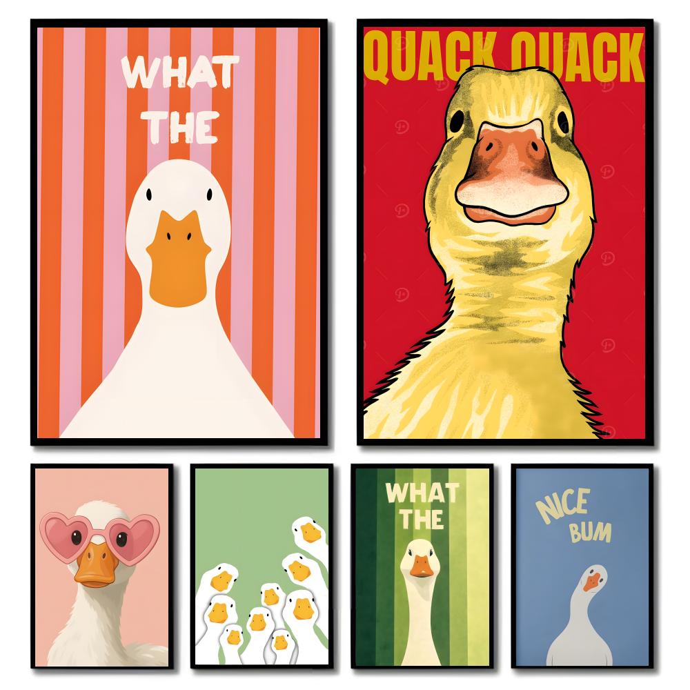 Art Craft Duck - Duck Print Art Picture Painting Calligraphy