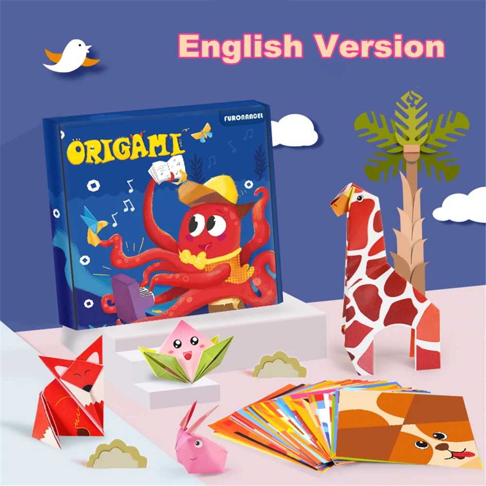 Art Craft 6 Year Old - 54/108Pcs Montessori Toys Cartoon Animal Origami