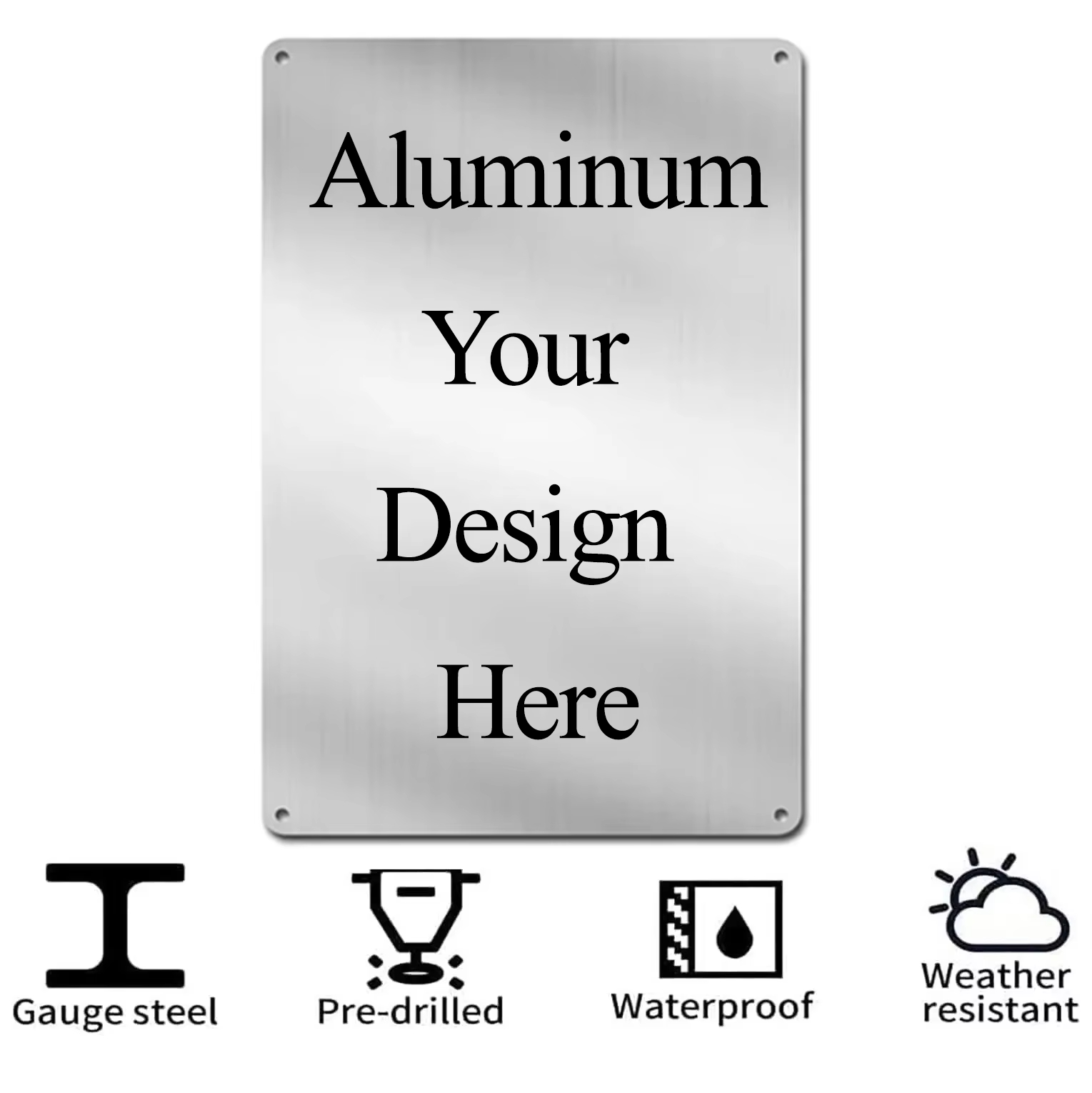 Art Craft Activity - Custom Sign Metal Aluminum Plate Outdoor