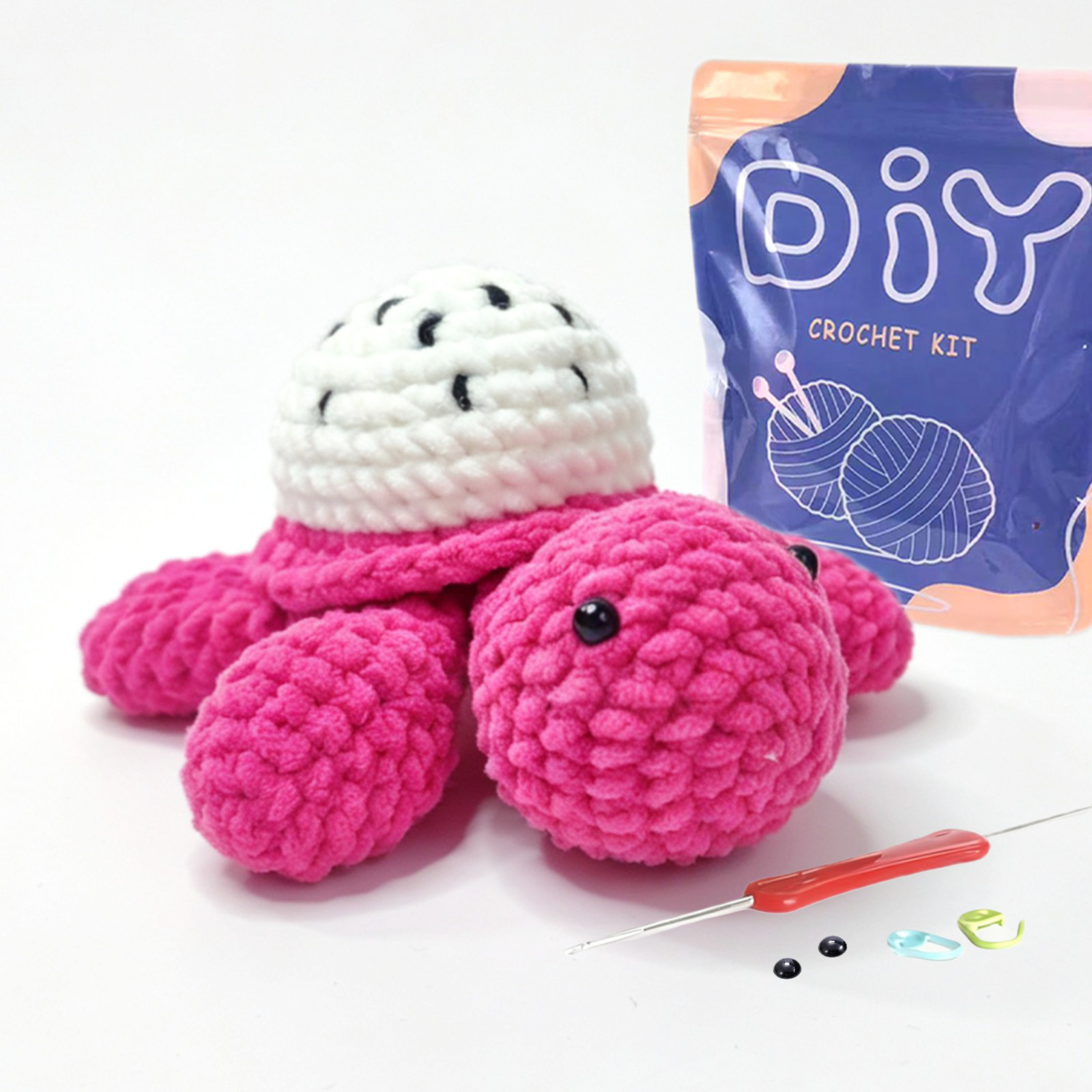 Crochet Hook Set - YAMAXIN 1PC Turtle Crochet Kit for
