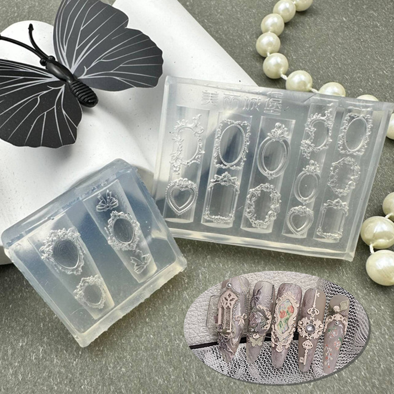 Art Craft Display - Mini Photo Frame Shape Silicone Nail