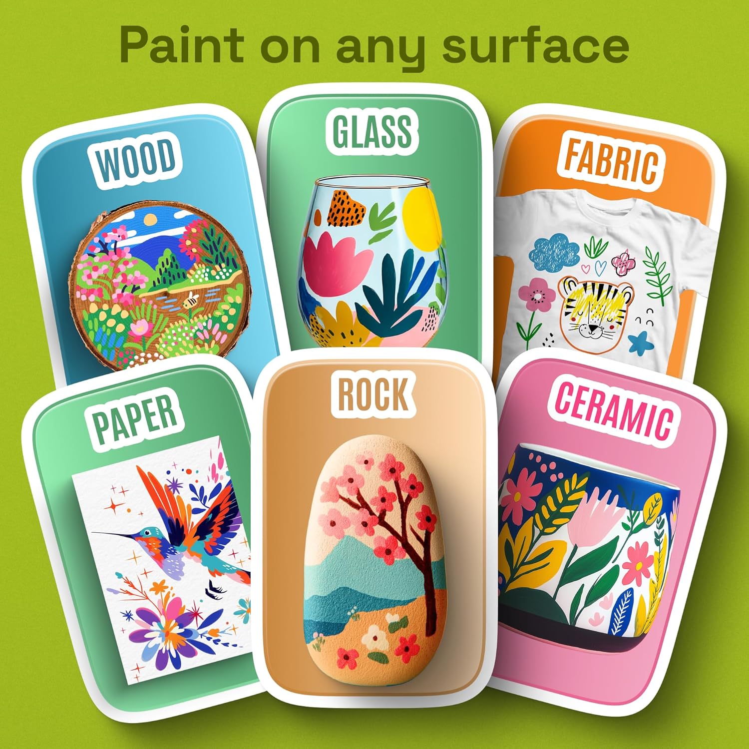24 Dual-Tip Acrylic Paint Mark - Art Craft Ideas For Kids 评论和价格