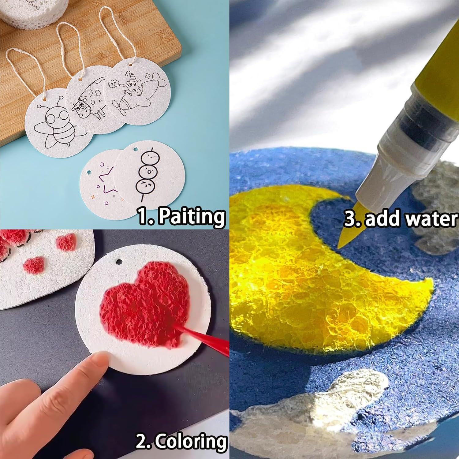 3D Puffy Foam Texture Painting - Art Craft Paper 评论和价格
