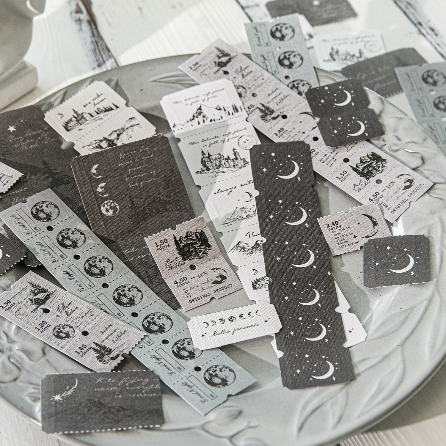 10pcs Retro Label Strip Sticke - Art Craft 6 Year Old 评论和价格