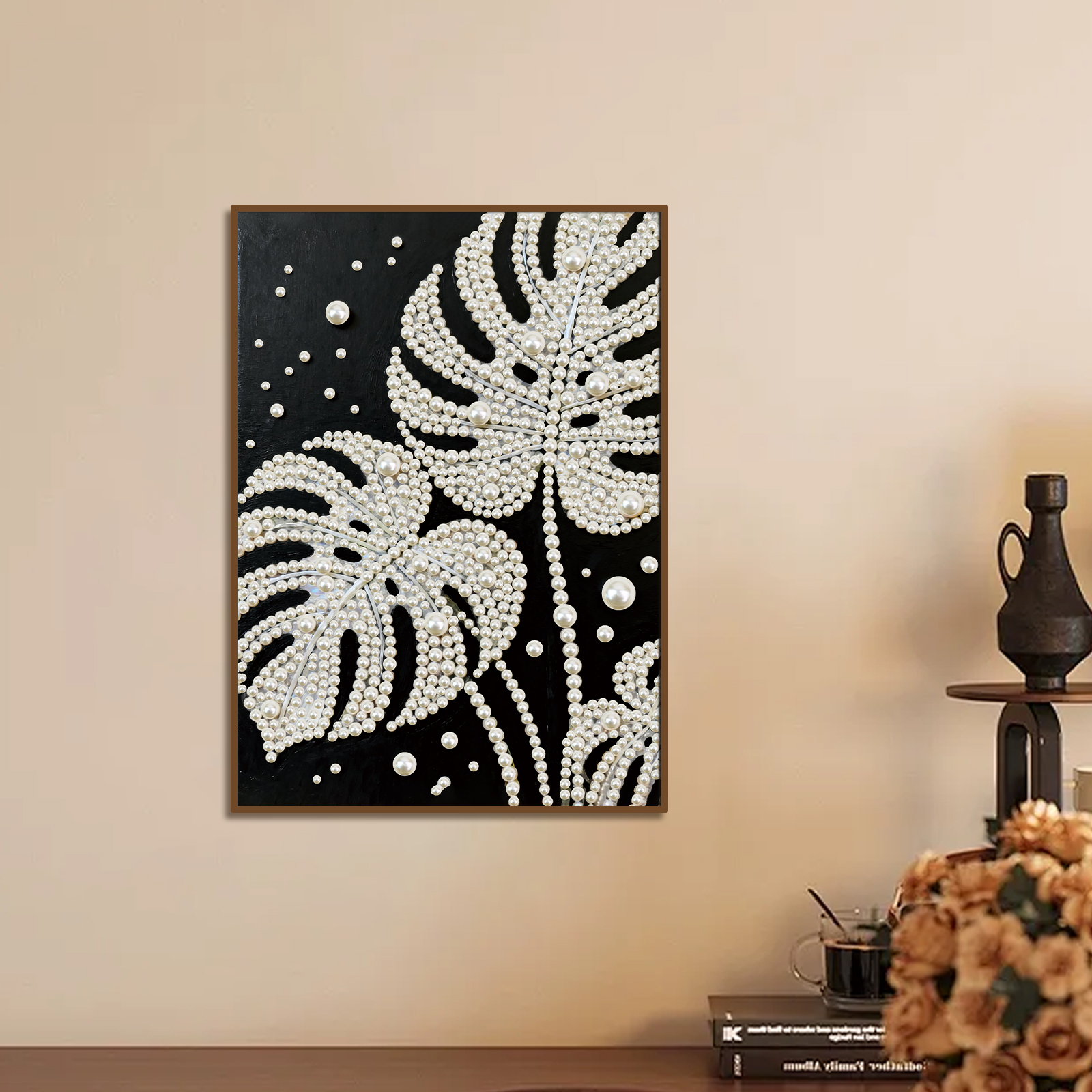 DIY Pearl Diamond Art Painting - Art Craft Leaves 评论和价格