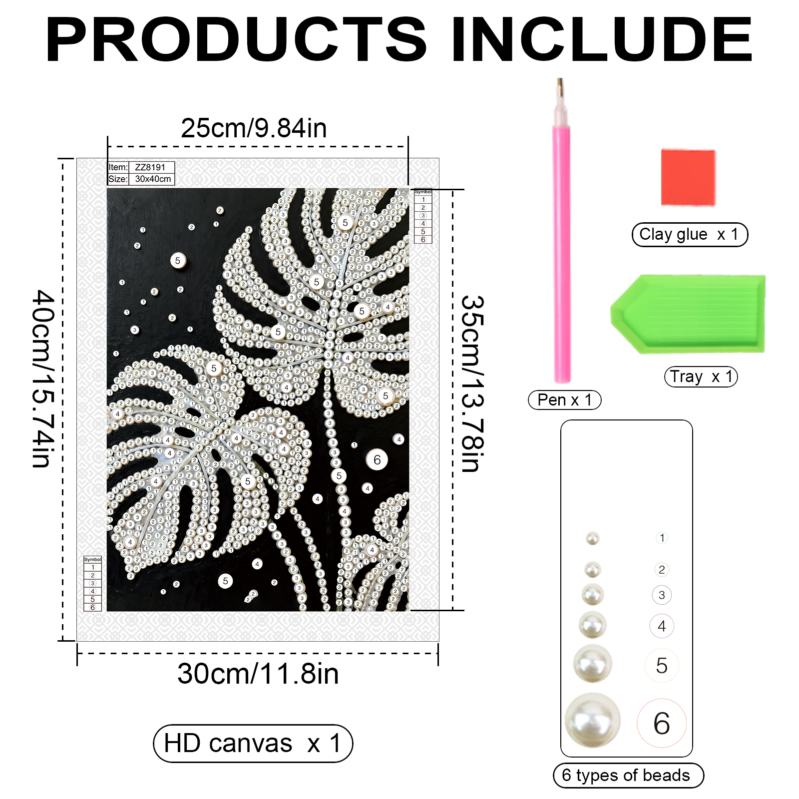 DIY Pearl Diamond Art Painting - Art Craft Leaves 评论和价格