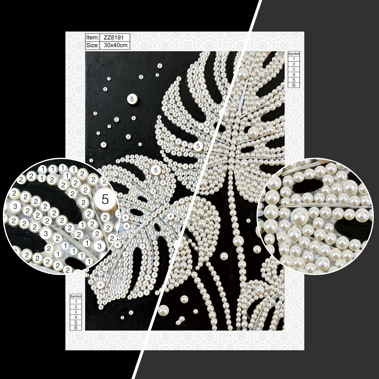 DIY Pearl Diamond Art Painting - Art Craft Leaves 评论和价格