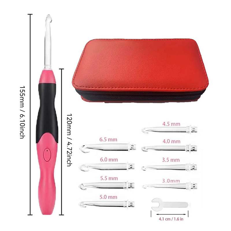 9 in 1 USB Light Up Crochet Ho - Crochet Hook Set 评论和价格