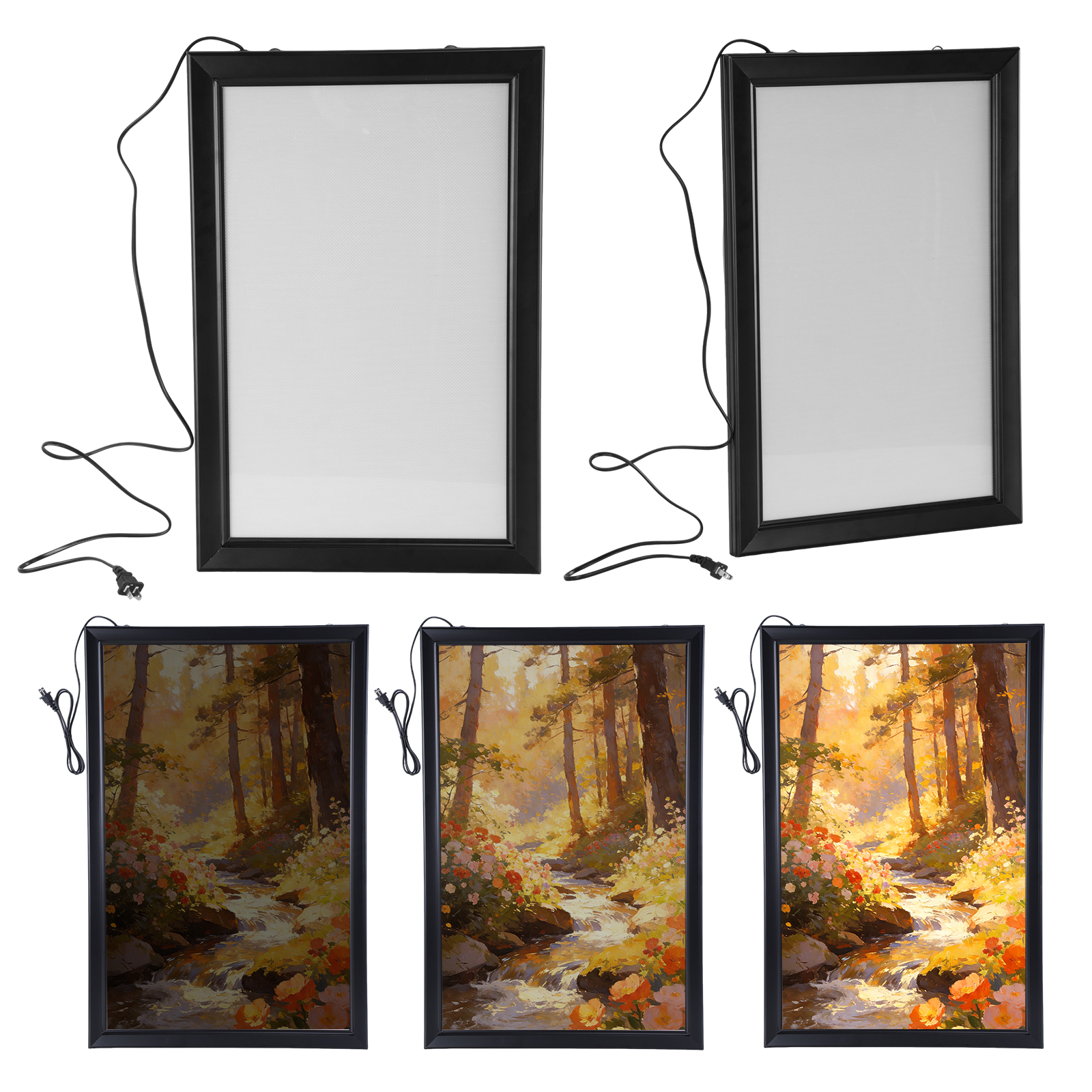 LED Poster Frame 15.7 X 23.6in - Art Craft Display 评论和价格