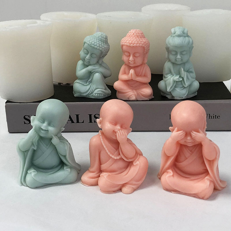 3D Little Monk Candle Silicone - Art Craft Show 评论和价格