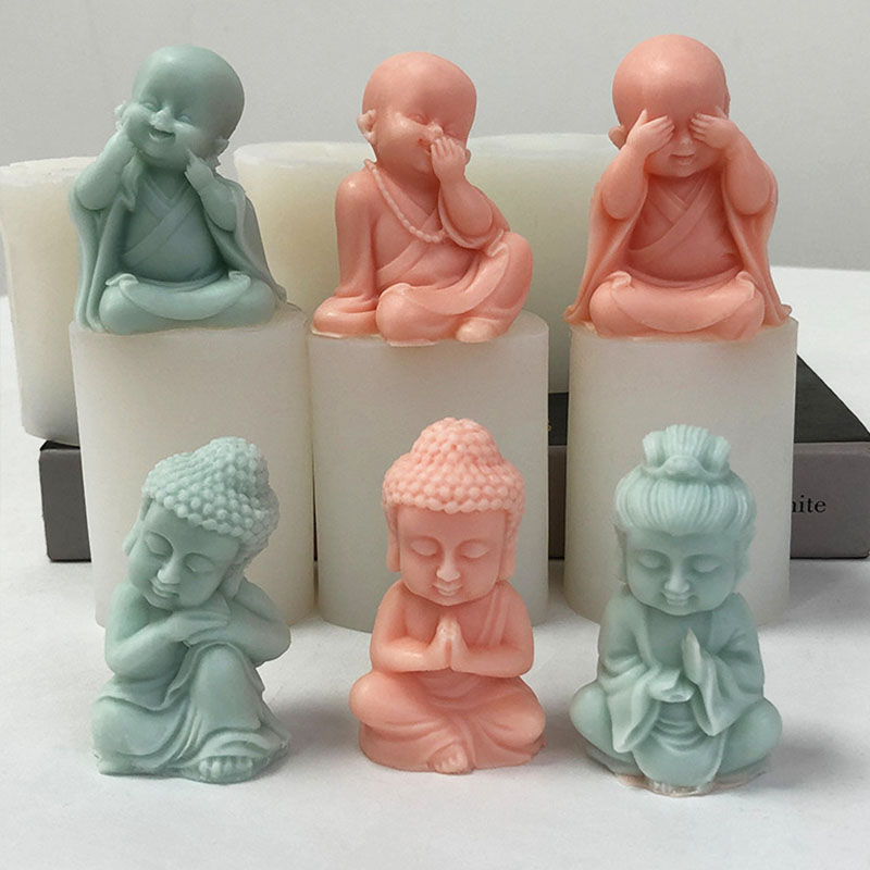 3D Little Monk Candle Silicone - Art Craft Show 评论和价格