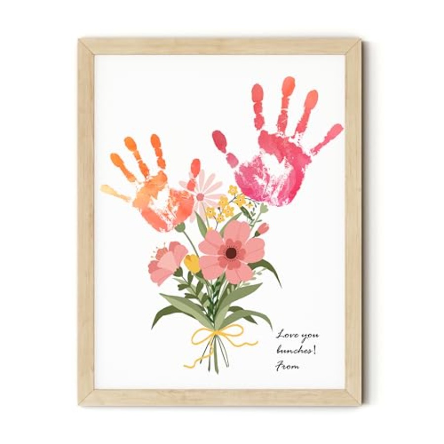 Flower Bouquet Handprint Art C - Art & Craft On Wild Animals For Preschoolers 评论和价格