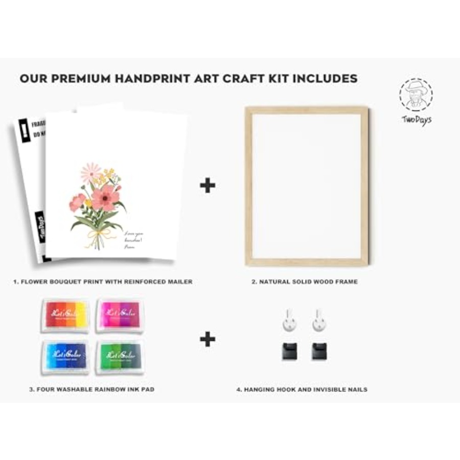 Flower Bouquet Handprint Art C - Art & Craft On Wild Animals For Preschoolers 评论和价格