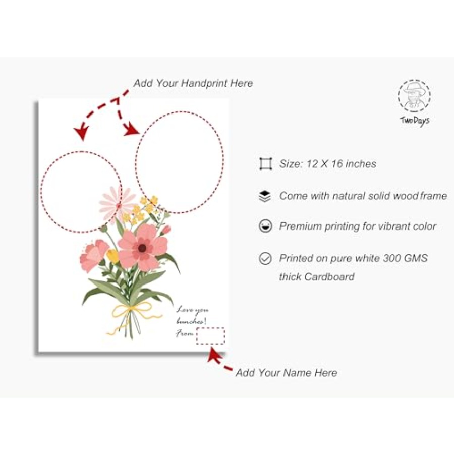 Flower Bouquet Handprint Art C - Art & Craft On Wild Animals For Preschoolers 评论和价格