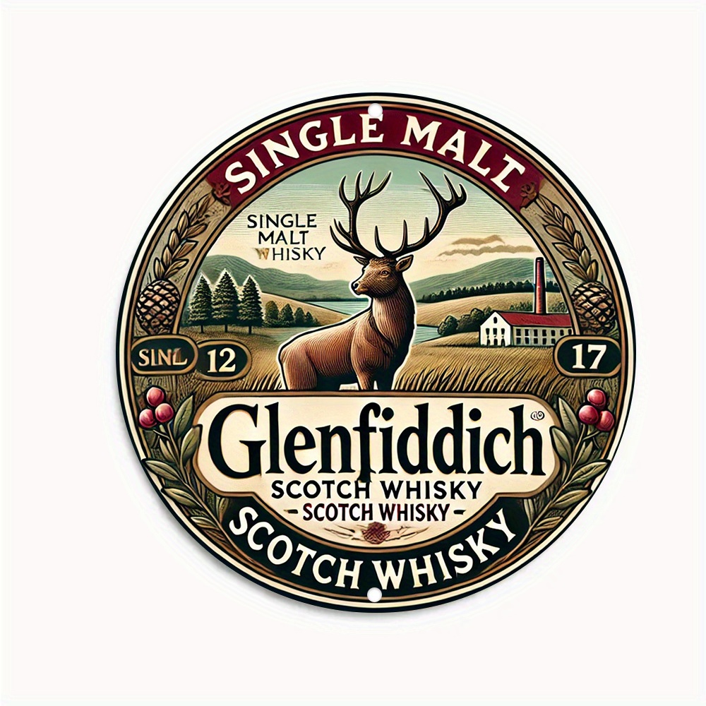 2D flat, Glenfiddich Scotch wh - Art Craft Movement 评论和价格