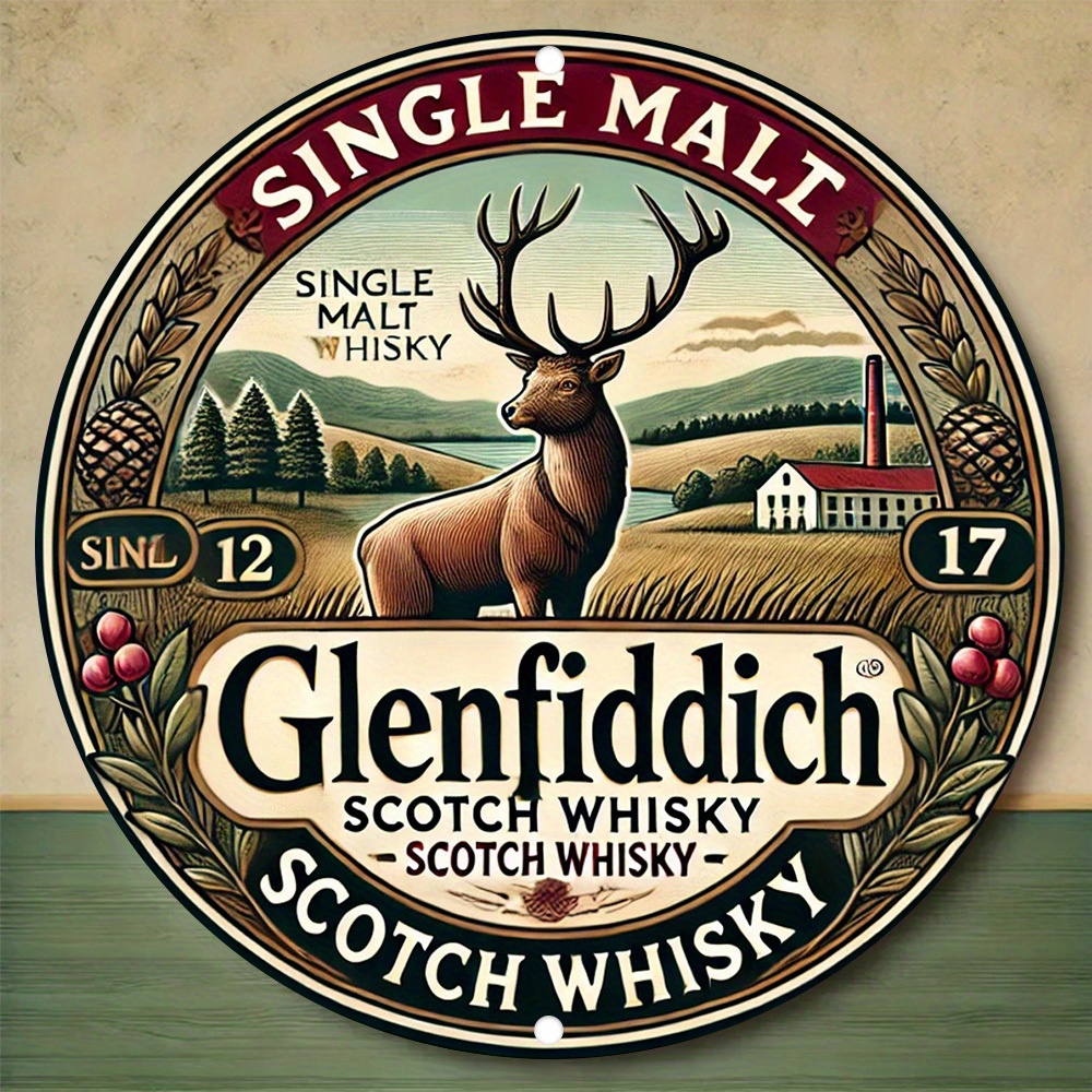 2D flat, Glenfiddich Scotch wh - Art Craft Movement 评论和价格
