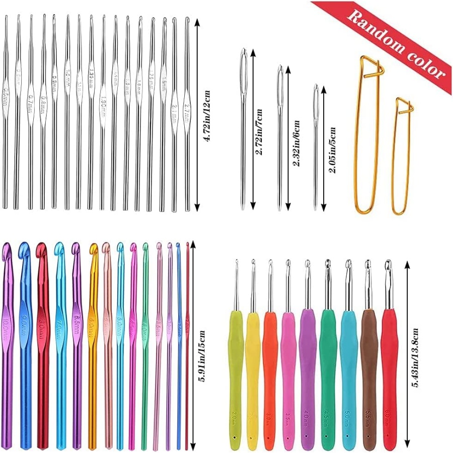 MIUSIE Colorful Crochet Hooks  - Crochet Hook Set 评论和价格