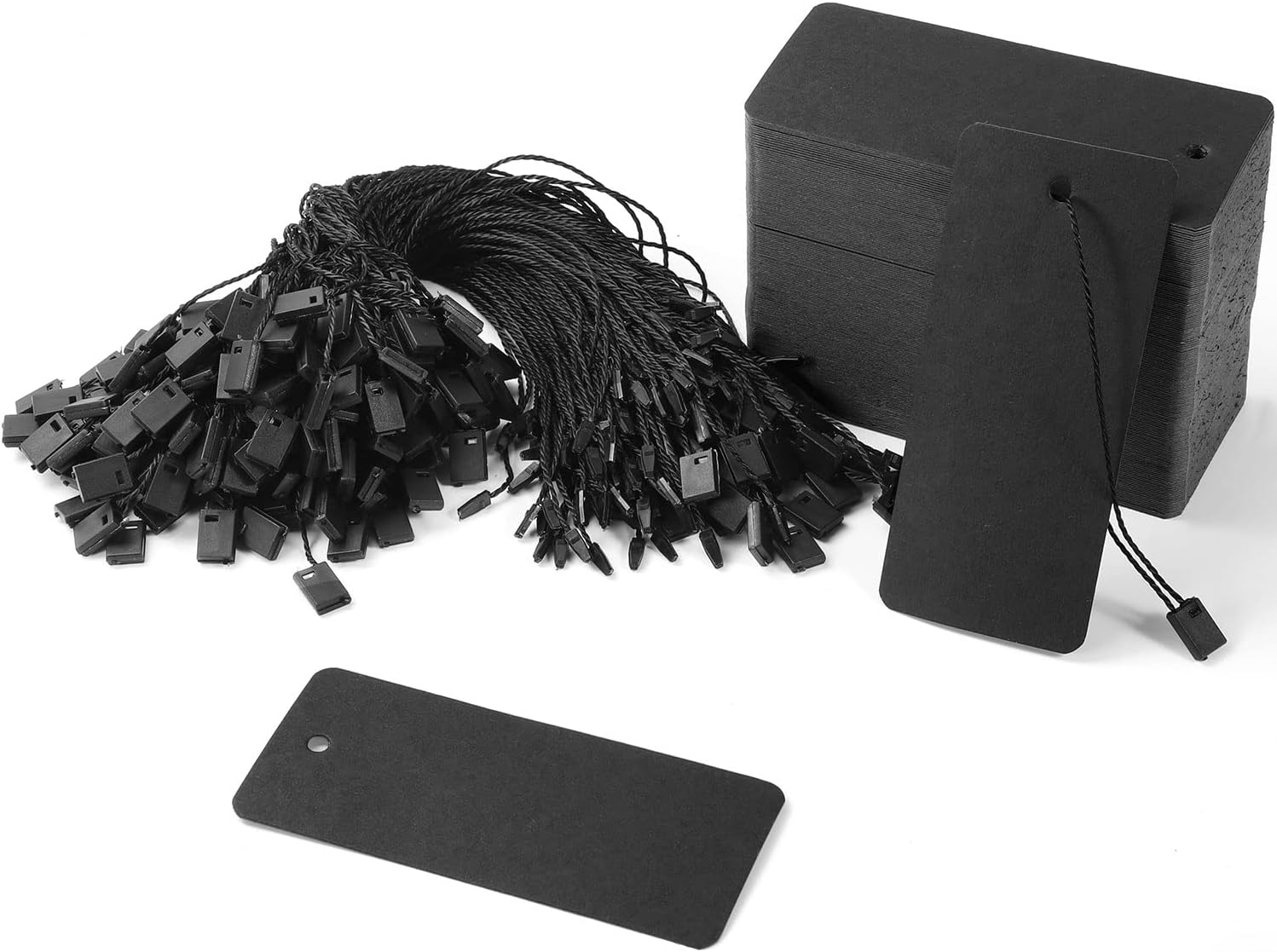200 Black Paper Clothing Tags  - Art Craft Display 评论和价格