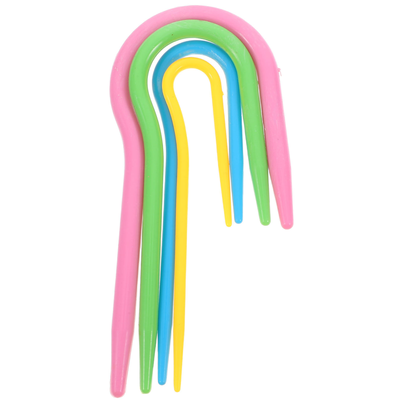 4Pcs Bright U-Twist Knitting H - Crochet Hook Set 评论和价格