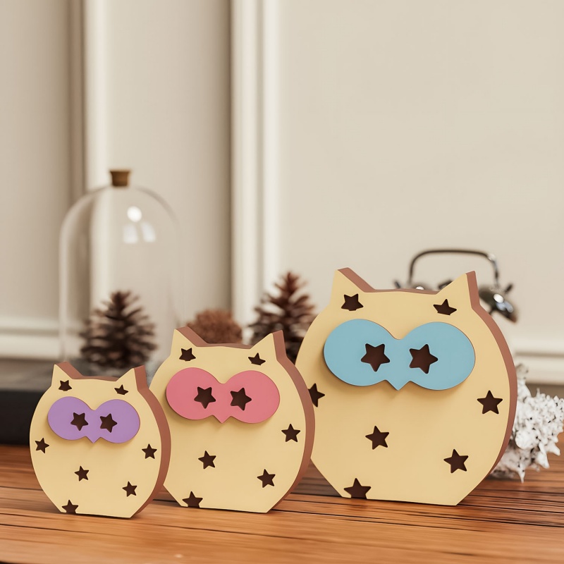 Owl Desktop Ornament Silicone  - Art Craft Show 评论和价格
