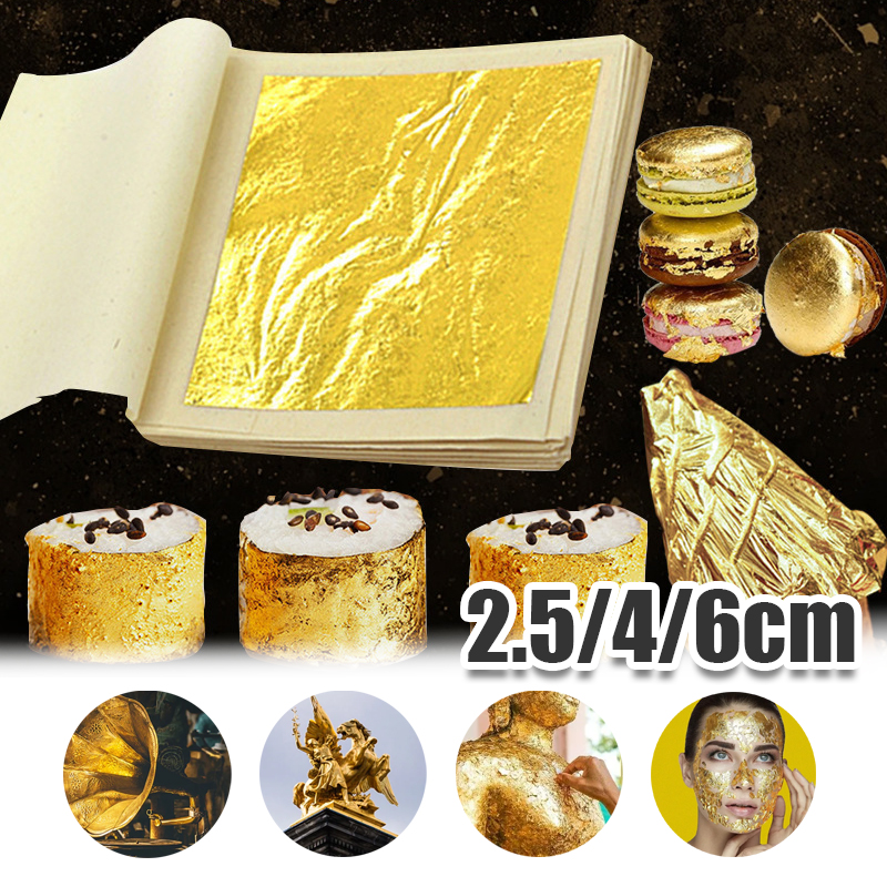 Real 24K Gold Leaf Sheets in 3 - Art Craft Leaves 评论和价格