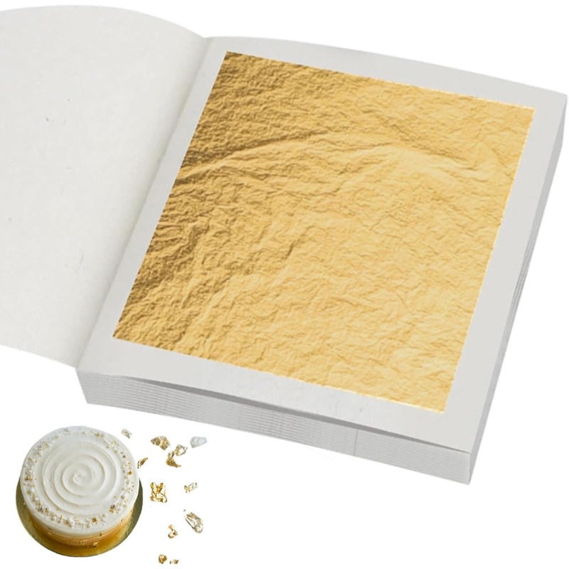 Real 24K Gold Leaf Sheets in 3 - Art Craft Leaves 评论和价格