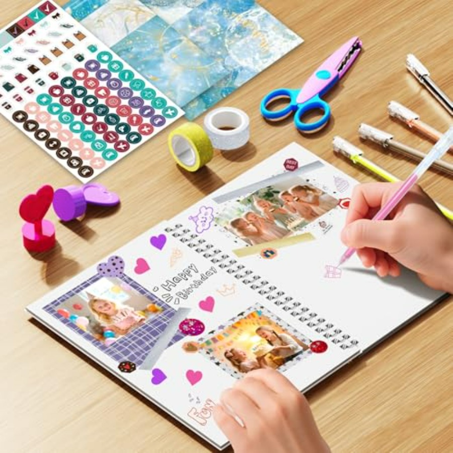 2-Pack DIY Journal Kit for Gir - Art Craft Ideas For Kids 评论和价格