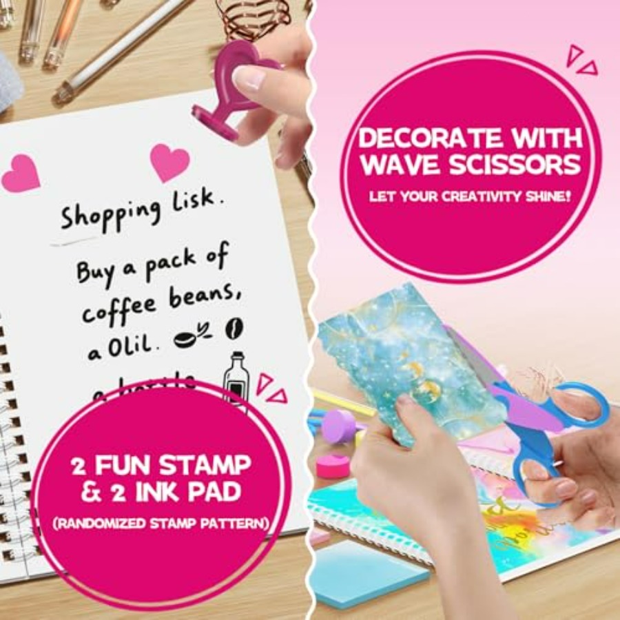 2-Pack DIY Journal Kit for Gir - Art Craft Ideas For Kids 评论和价格