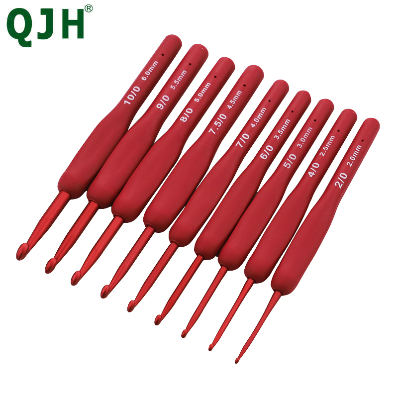 9pcs Silicone Handle Crochet H - Crochet Hook Set 评论和价格