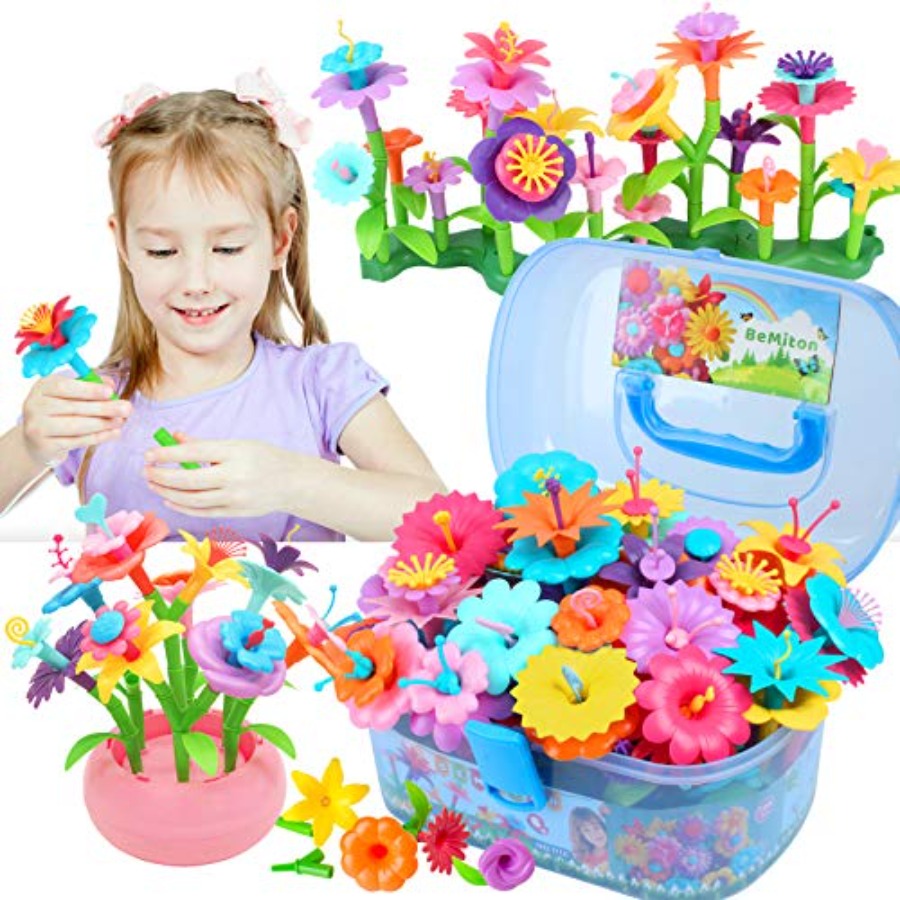 Flower Building Toy Set for Gi - Art Craft 6 Year Old 评论和价格