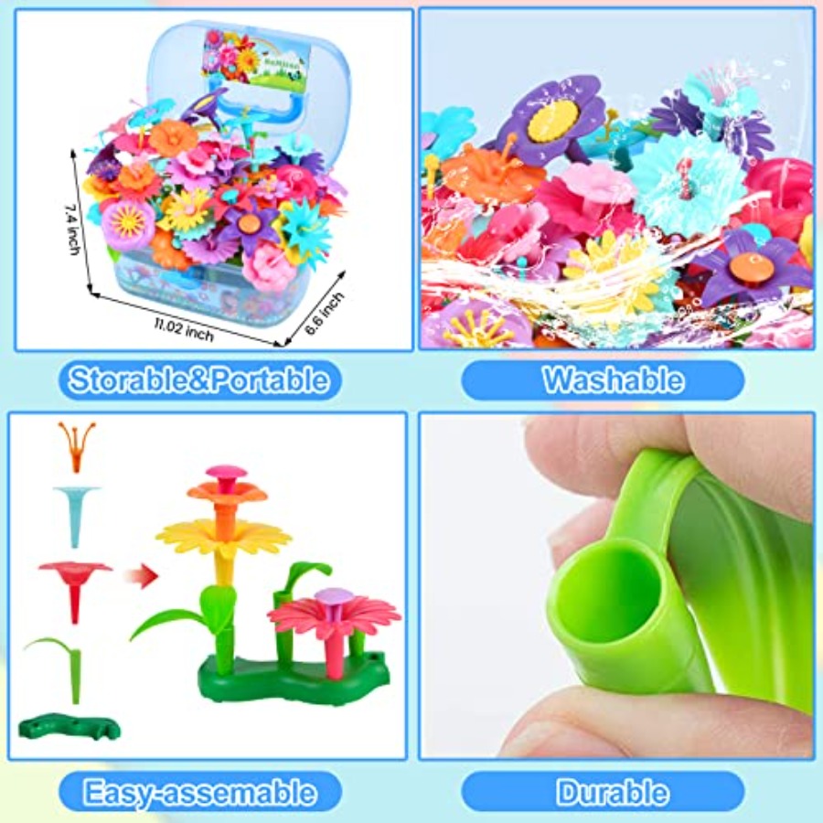 Flower Building Toy Set for Gi - Art Craft 6 Year Old 评论和价格