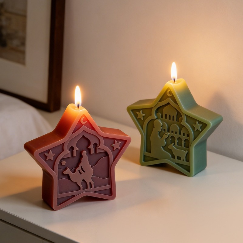 mosque candle mold soft star m - Art Craft Show 评论和价格