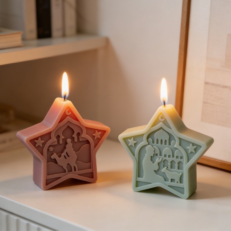 mosque candle mold soft star m - Art Craft Show 评论和价格