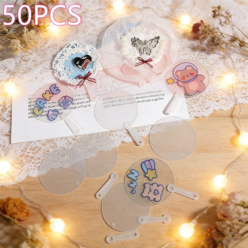 Mini Blank Fans, Transparent D - Art Craft Ideas For Kids 评论和价格