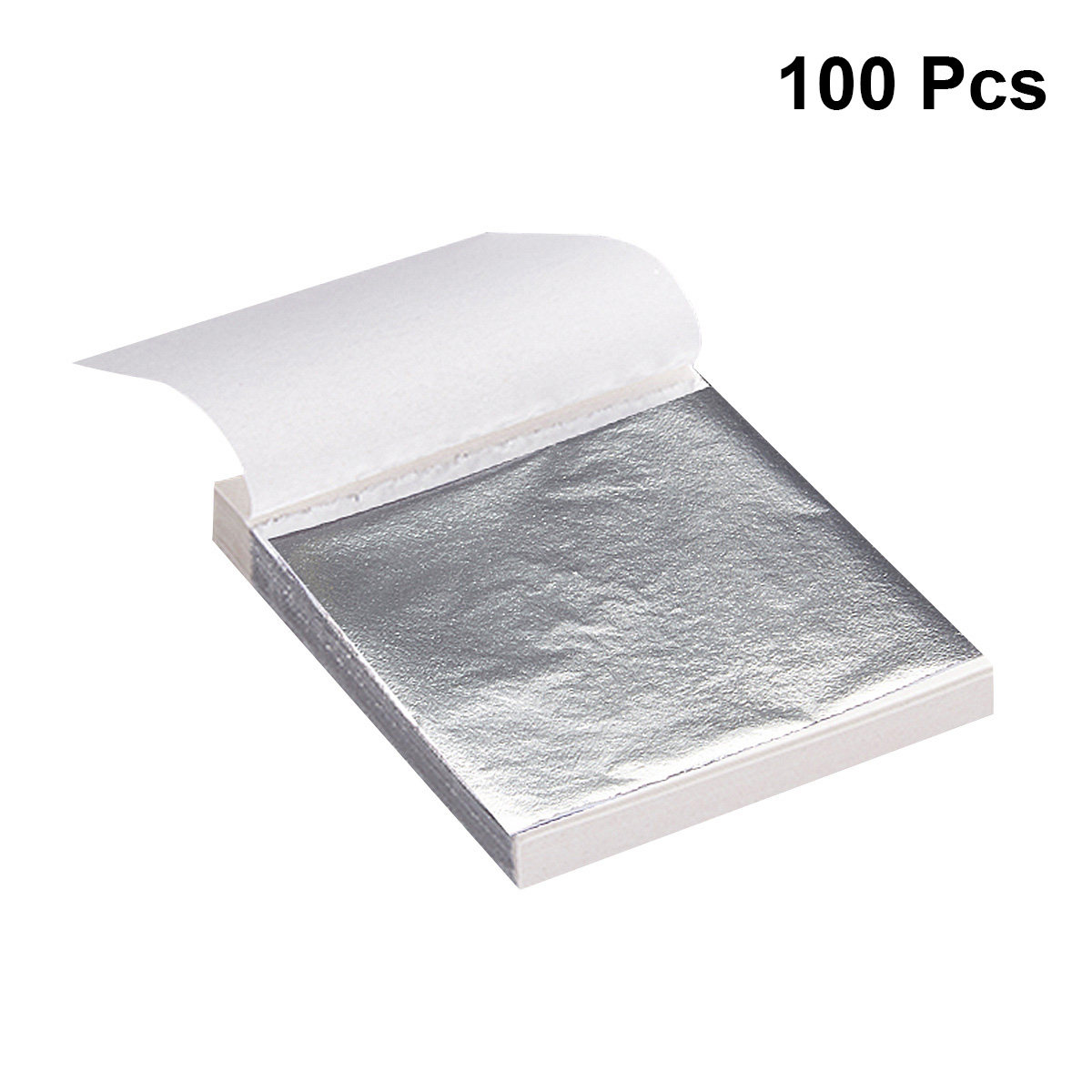 100 Sheets Imitation Silver Le - Art Craft Leaves 评论和价格