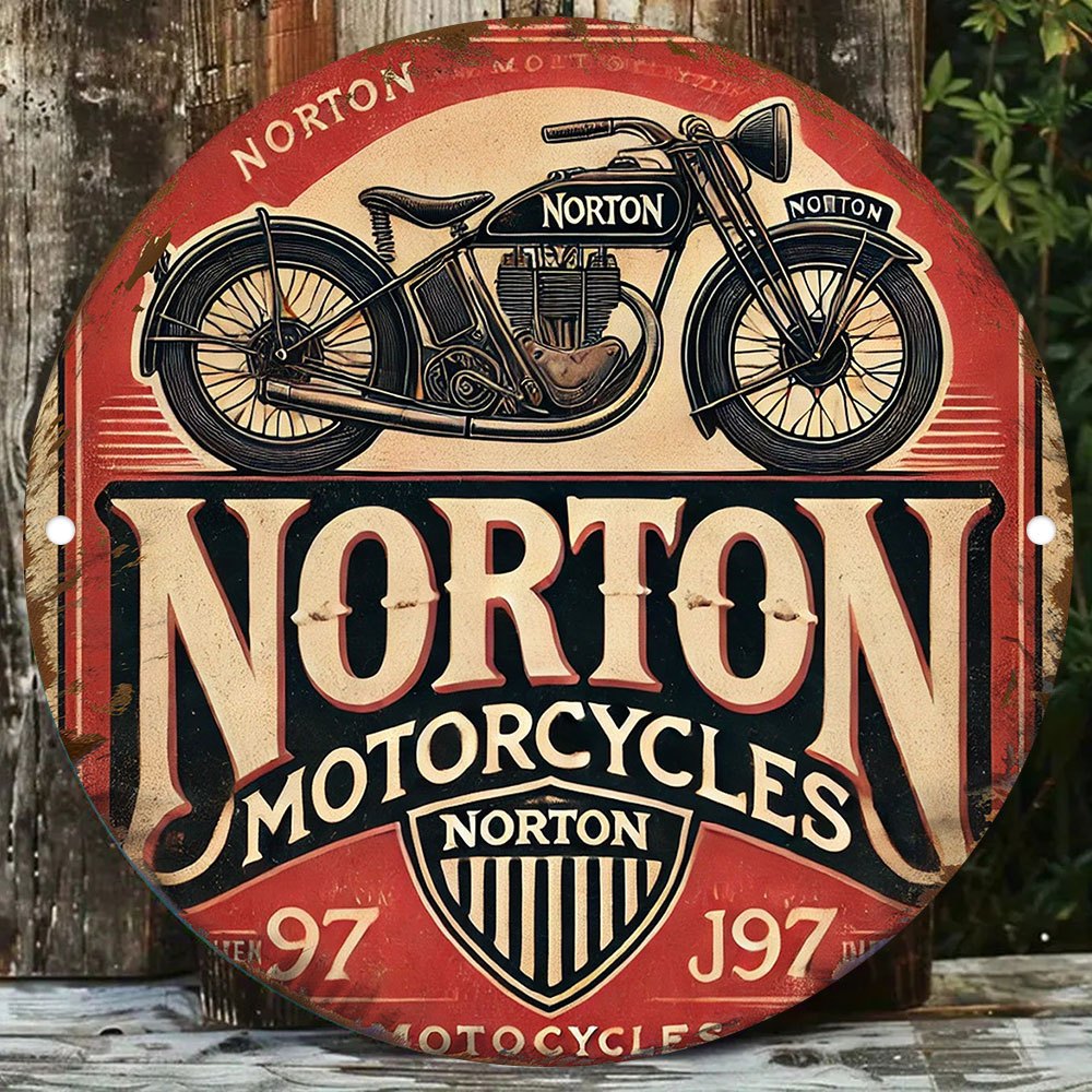 2D flat 1pc retro NORTON Motor - Art Craft Movement 评论和价格