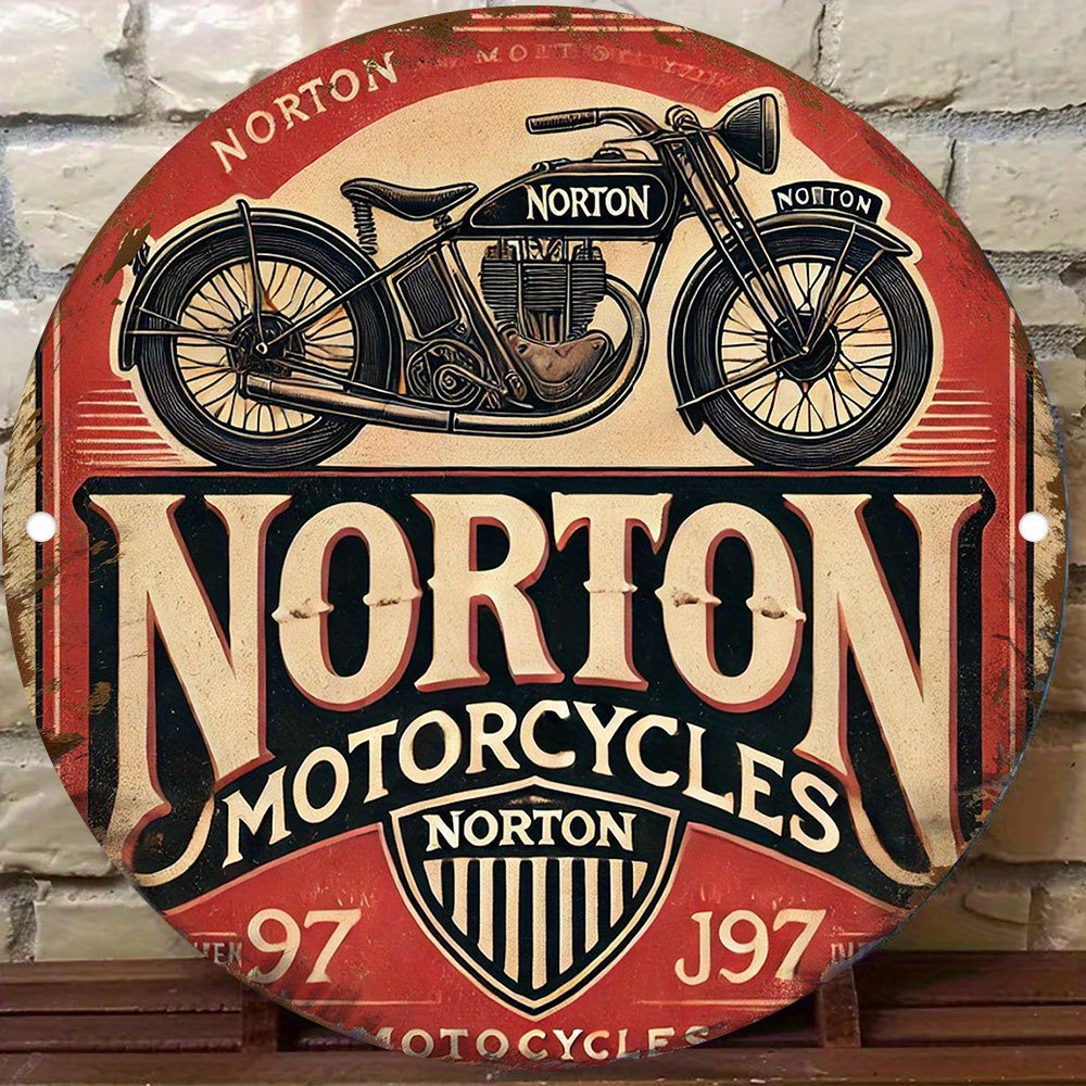 2D flat 1pc retro NORTON Motor - Art Craft Movement 评论和价格