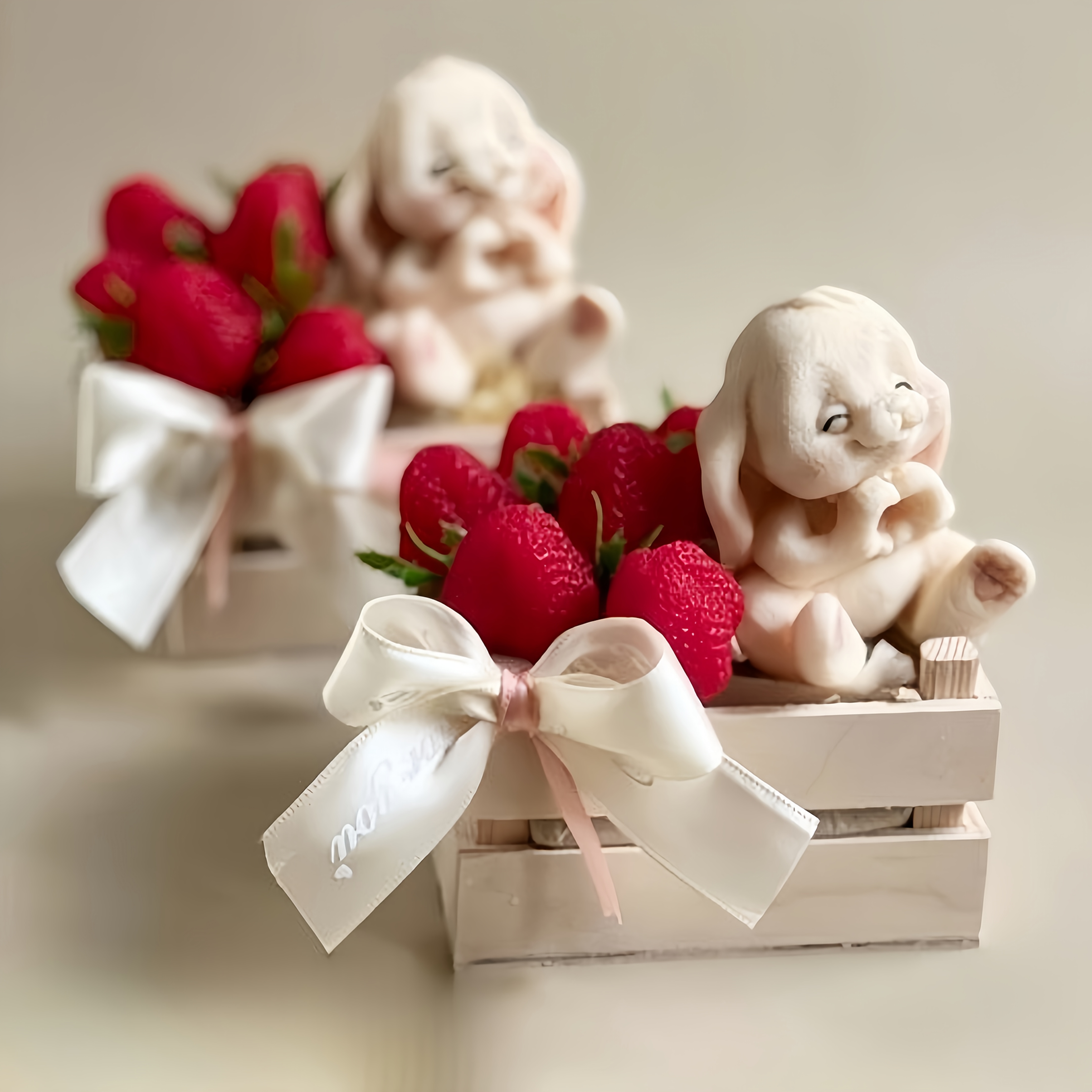 1pc Adorable Rabbit Resin Sili - Art Craft Eyes 评论和价格