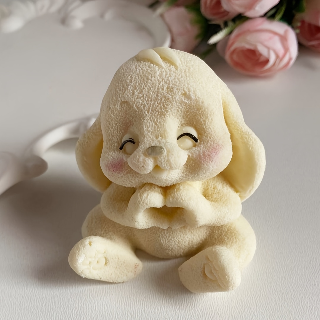 1pc Adorable Rabbit Resin Sili - Art Craft Eyes 评论和价格