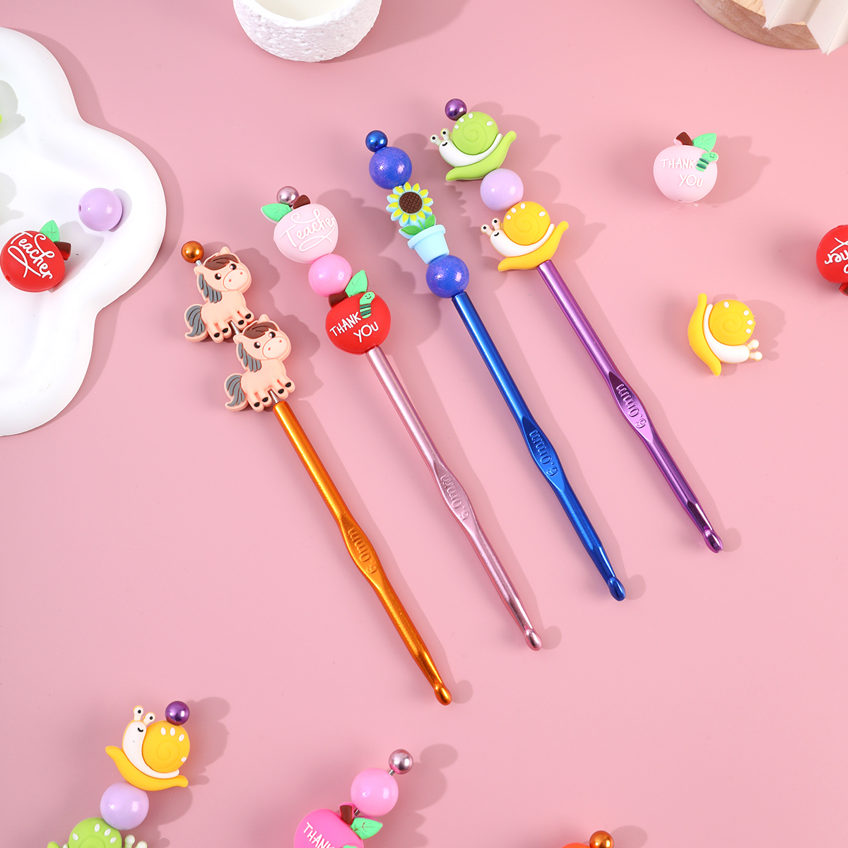 4pcs Crochet Hooks Set Cartoon - Crochet Hook Set 评论和价格