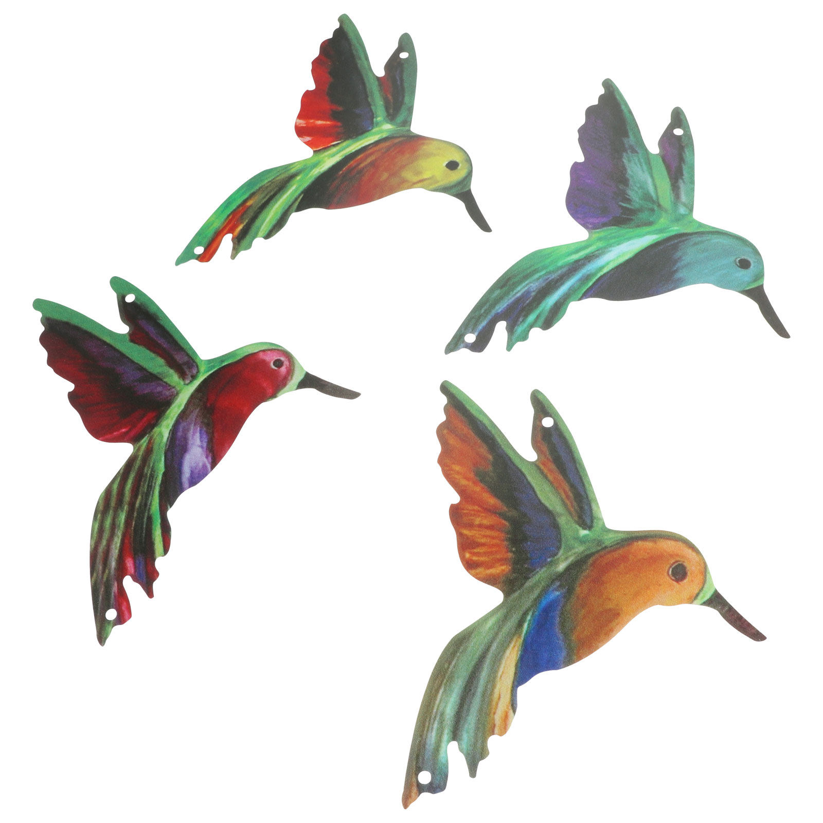 4pcs Iron Hummingbird Hanging  - Art Craft Display 评论和价格