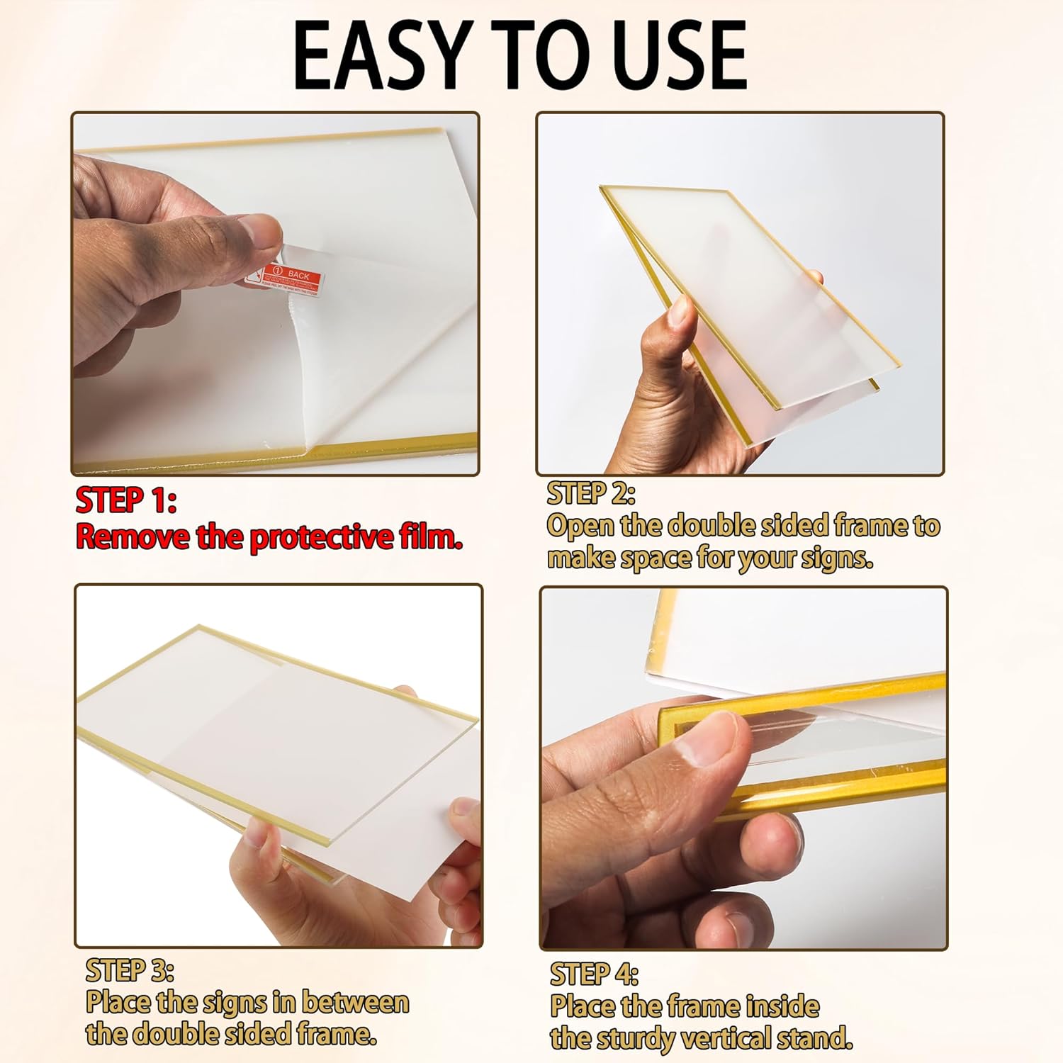 4x6inch Acrylic Sign Holder Wi - Art Craft Movement 评论和价格