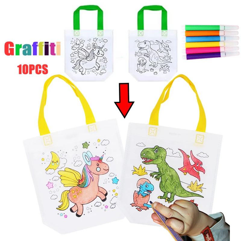 1-10pcs Sets DIY Graffiti Bag  - Art Craft 6 Year Old 评论和价格
