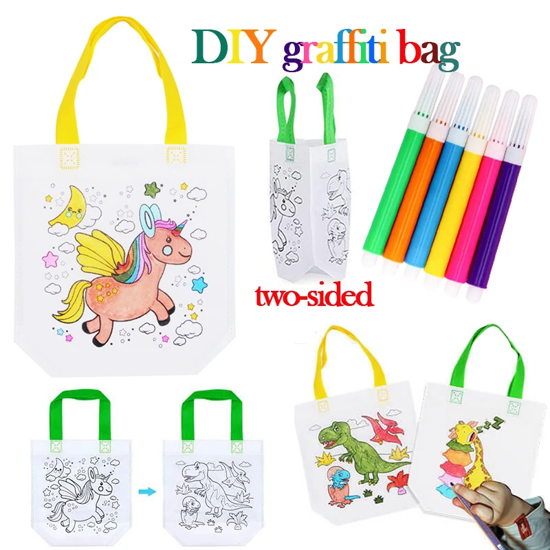 1-10pcs Sets DIY Graffiti Bag  - Art Craft 6 Year Old 评论和价格