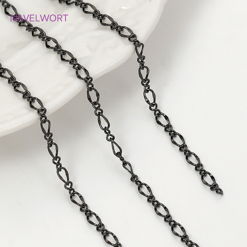 Black Color Oval Thin Chains F - Art Craft Activity 评论和价格