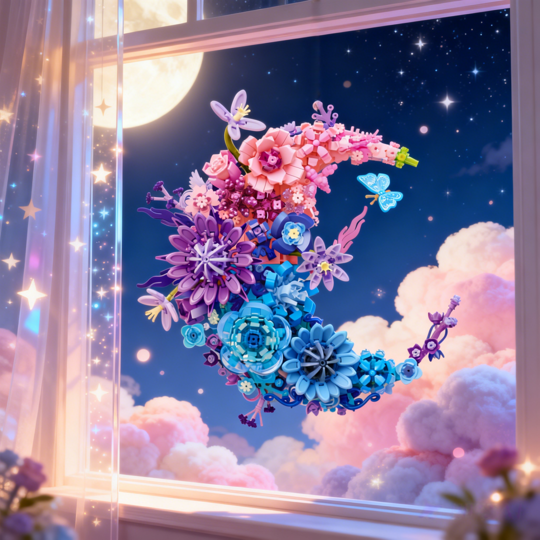 Moon Flower Hanging Decor Buil - Art Craft Movement 评论和价格