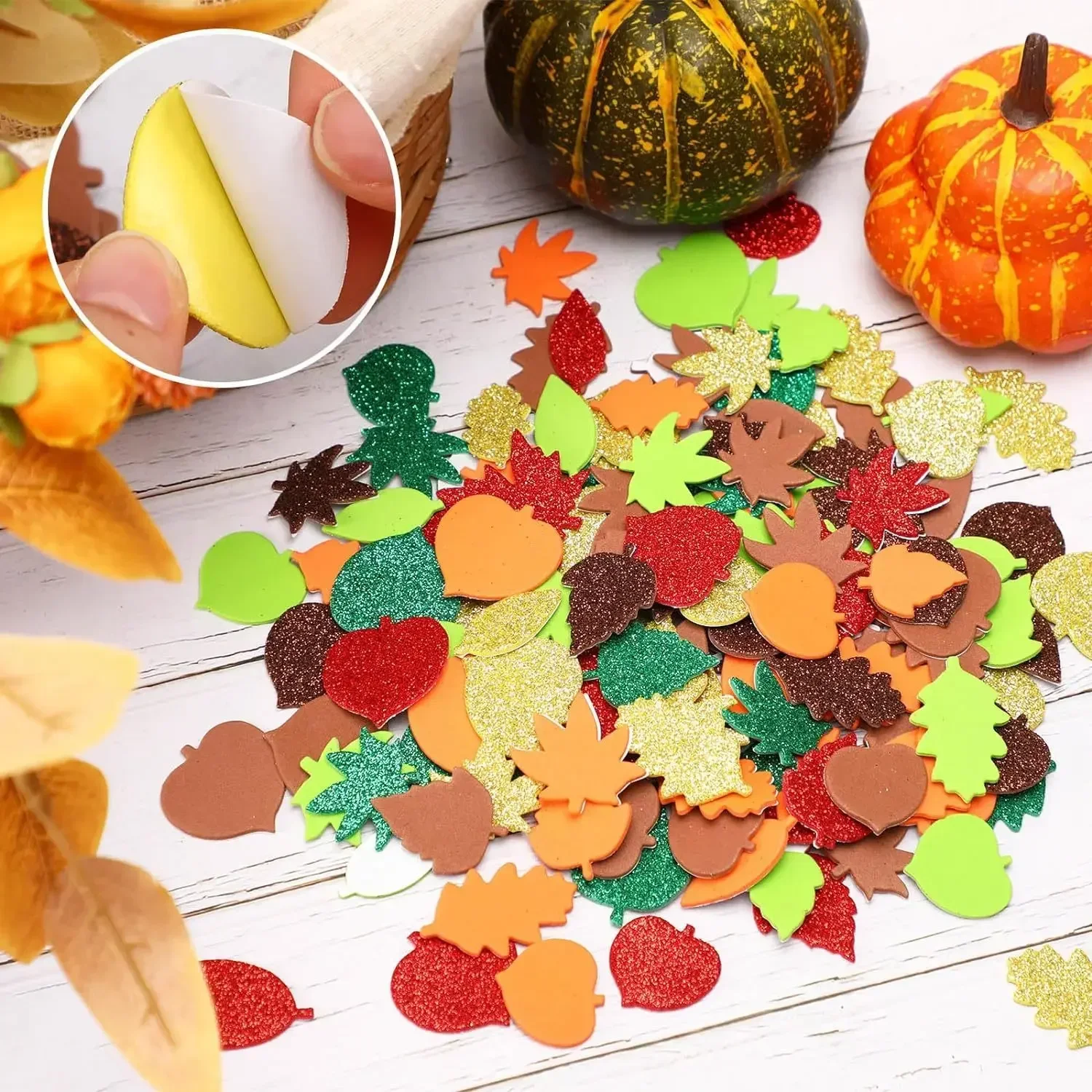 Thanksgiving, Fall Craft Kit F - Art Craft Leaves 评论和价格