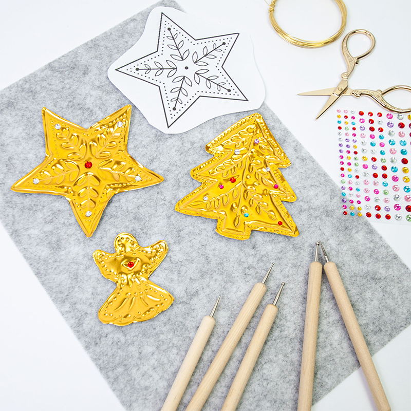 DIY Gold Foil Art Relief Chris - Art Craft Paper 评论和价格