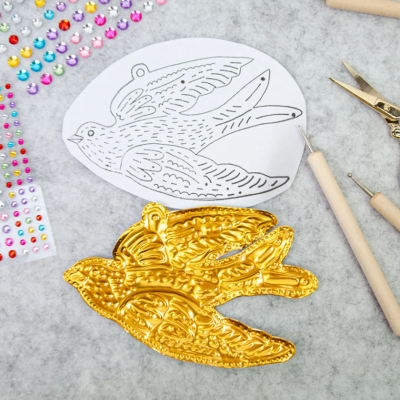 DIY Gold Foil Art Relief Chris - Art Craft Paper 评论和价格