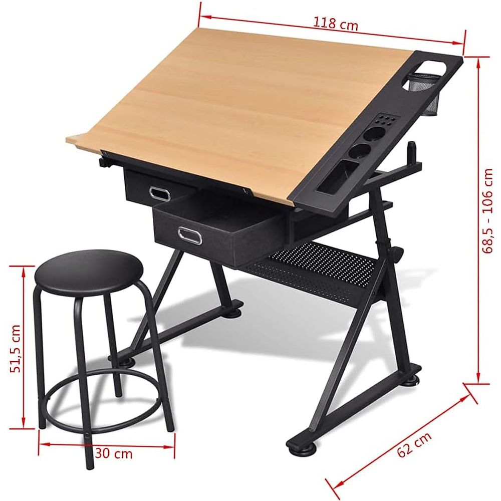 Adjustable Height Drafting Tab - Art & Craft On Wild Animals For Preschoolers 评论和价格